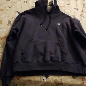 Navy champion eco hoodie men's. Size large.